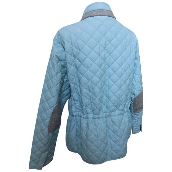 Peter Millar Blakely Quilted Light Blue Jacket Women’s Size L/XL? See Dim - Picture 13 of 14